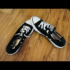 Black Slide On Converse